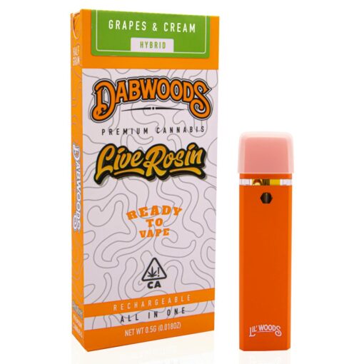 LILWOODS HALF GRAM LIVE ROSIN ALL IN ONE DEVICE GRAPES & CREAM