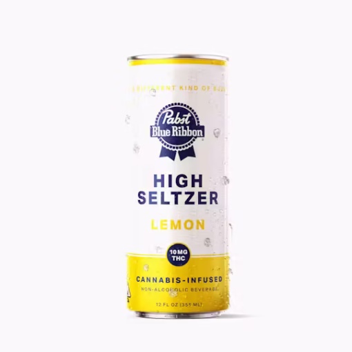 PABST | PBR Infused High Seltzer - HIGH LEMON | 10mg | Single Can