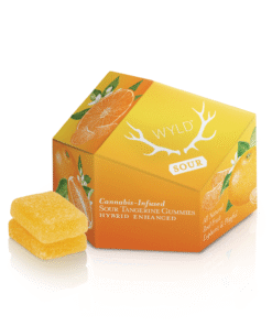 WYLD Sour Tangerine Hybrid Enhanced Gummies
